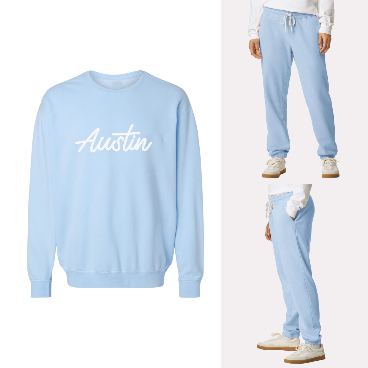 Austin Cursive Washed Sweatshirt
