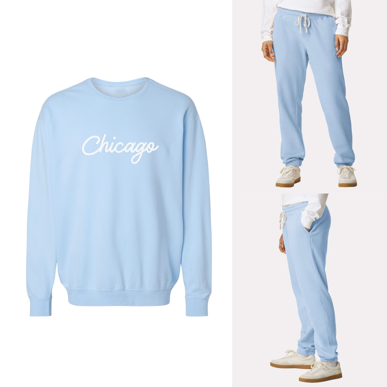 Chicago Cursive Washed Sweatshirt