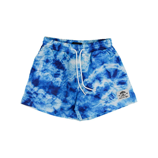 Common Hype Aura Tie Dye Mesh Short Cobalt