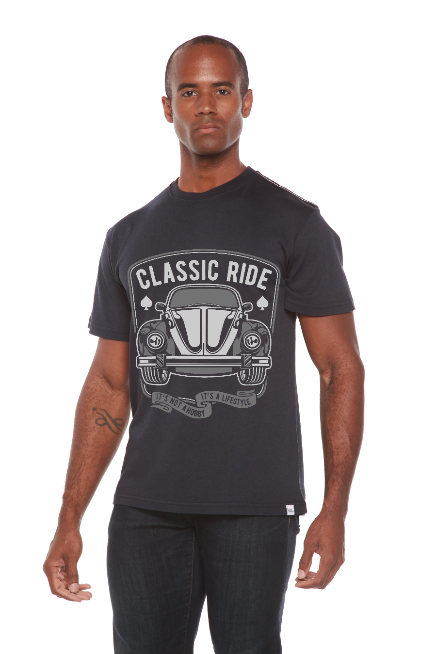 Classic Ride Men's Bamboo Viscose/Organic Cotton Short Sleeve Graphic T-Shirt
