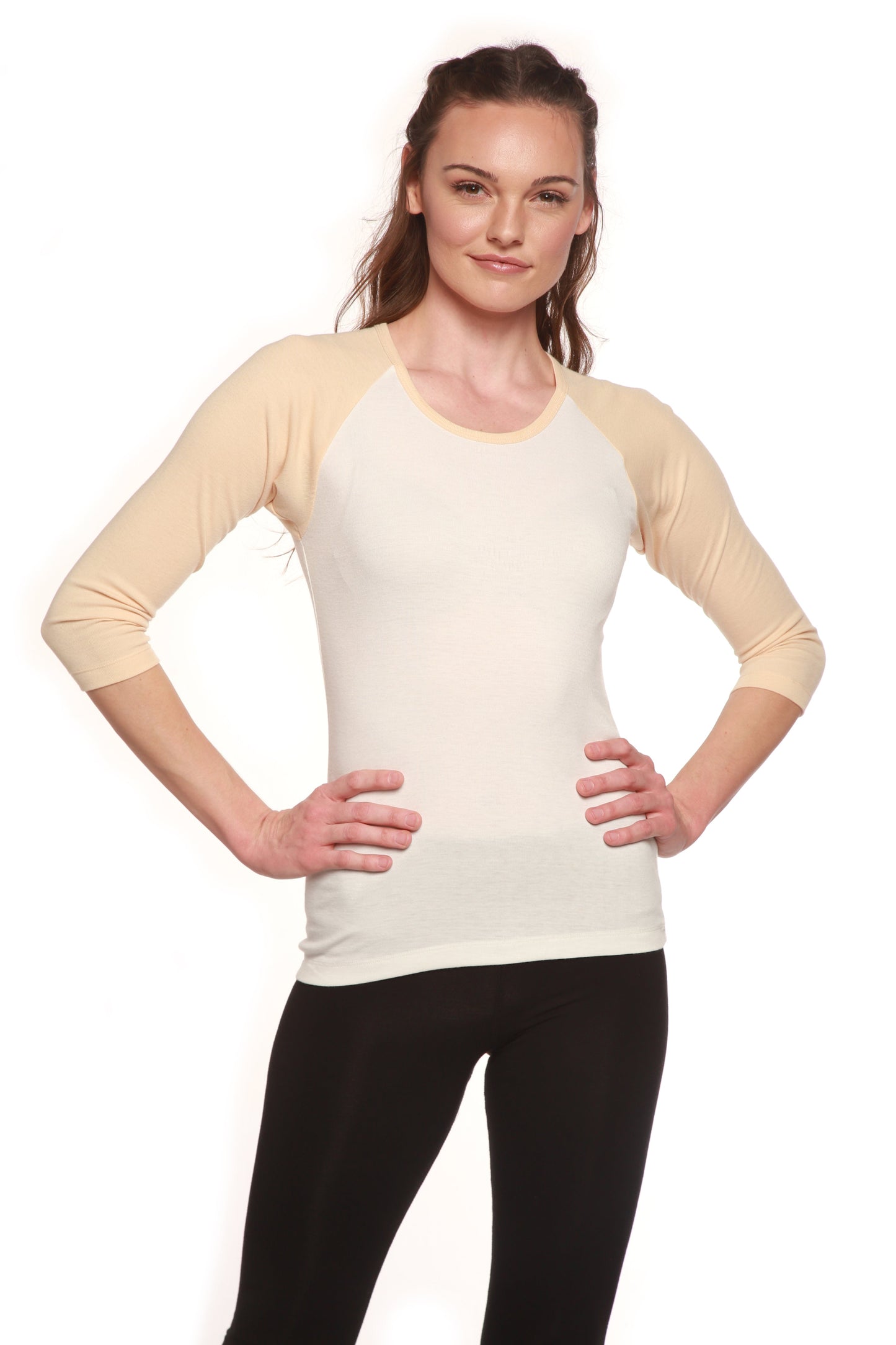 Clearance Women's Bamboo Viscose/Sorona 3/4 Sleeve T-Shirt
