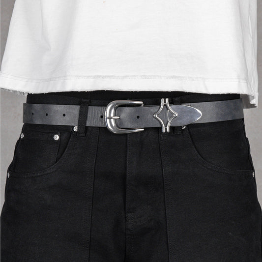 Commons Studios Outlaw Leather Belt Onyx
