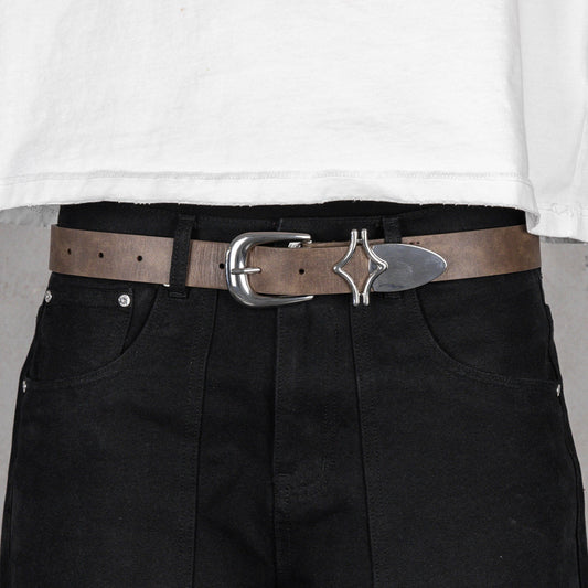 Commons Studios Outlaw Leather Belt Tobacco