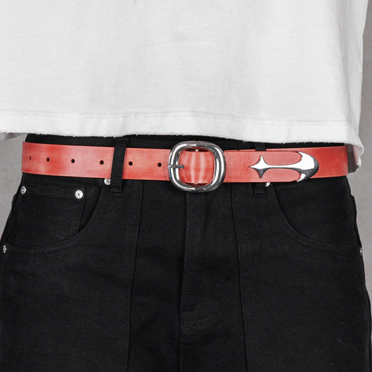 Commons Studios Starslinger Leather Belt Inferno