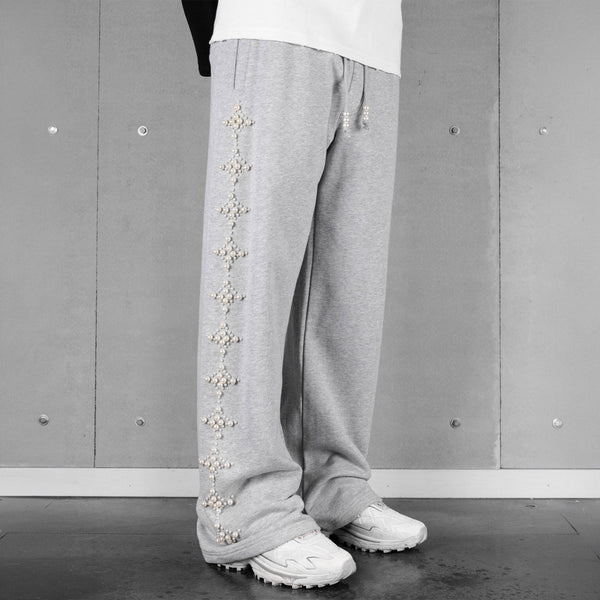 Commons Pearled Star Sweatpant Heather Grey