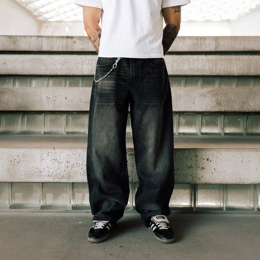 Commons Studios Washed Straight Denim Pant Granite