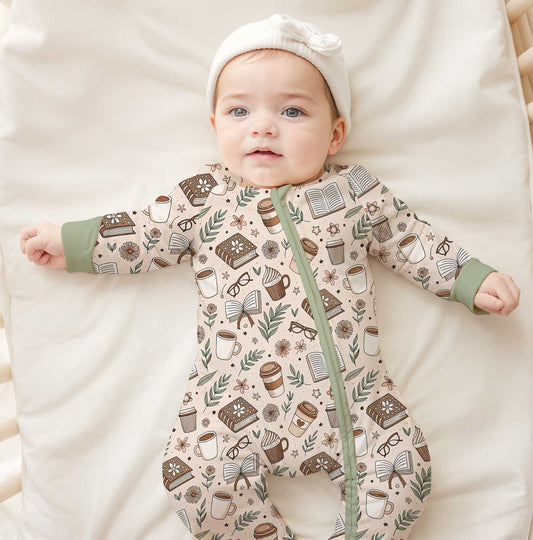 Winter Classics Book Nook - Bamboo Zippy Romper