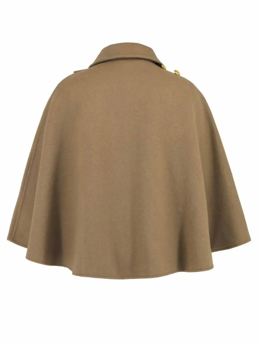 Trendsi Collared Crop Cape Women's Fashion Top - Stylish & Trendy