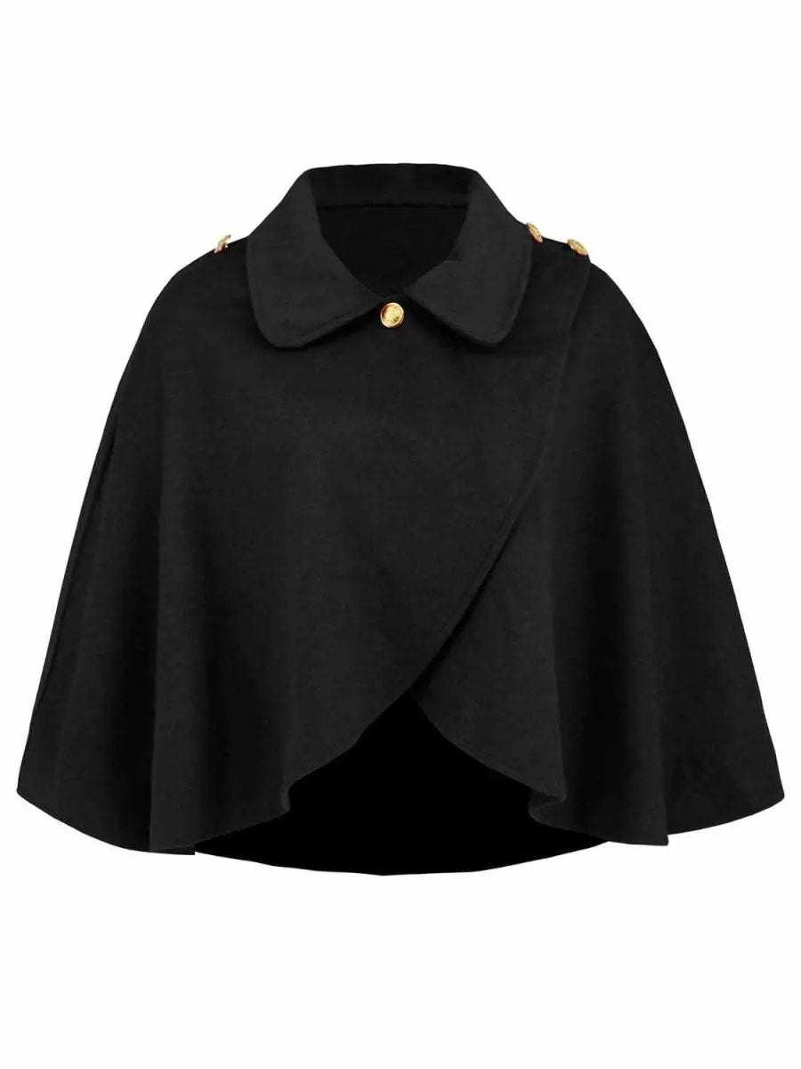 Trendsi Collared Crop Cape Women's Fashion Top - Stylish & Trendy