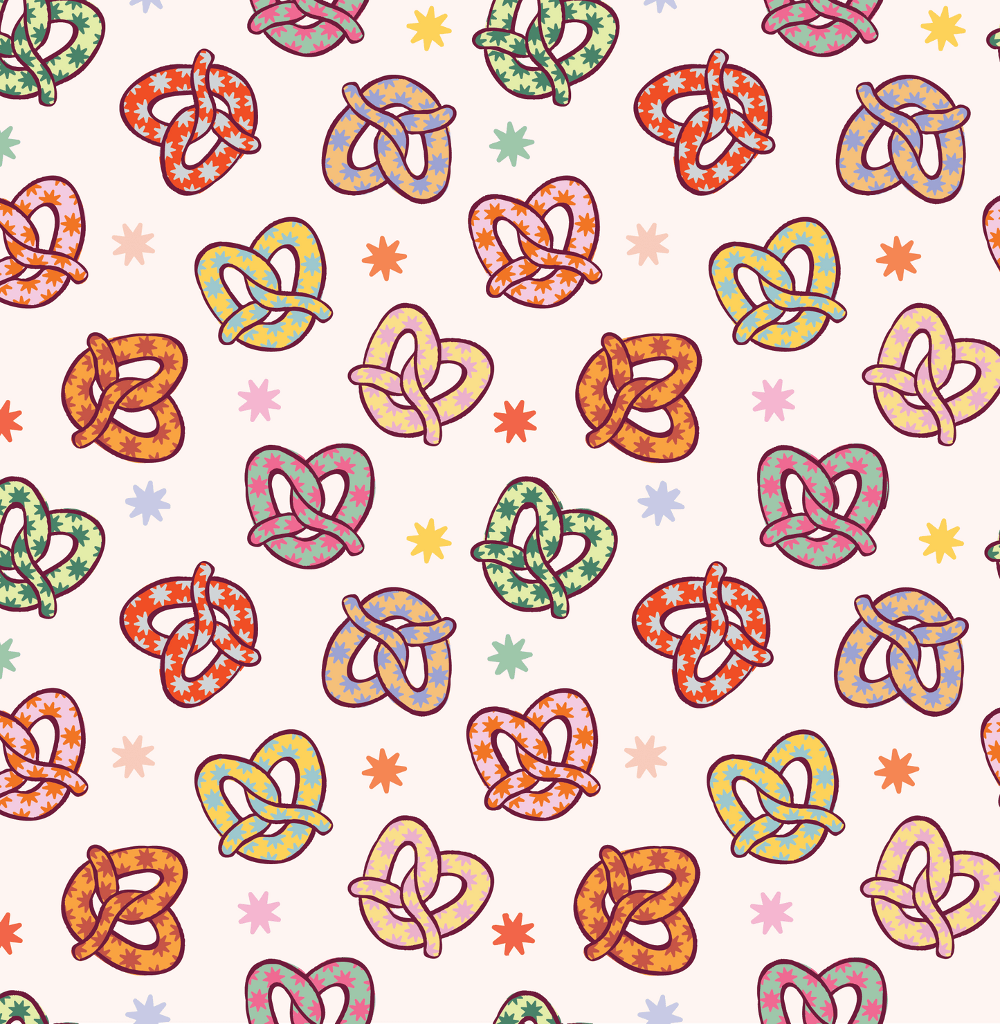 Colorful Pretzel Zipper Romper