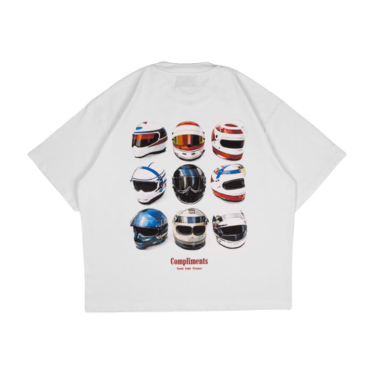 Compliments Tested Under Pressure White Vintage Shirt