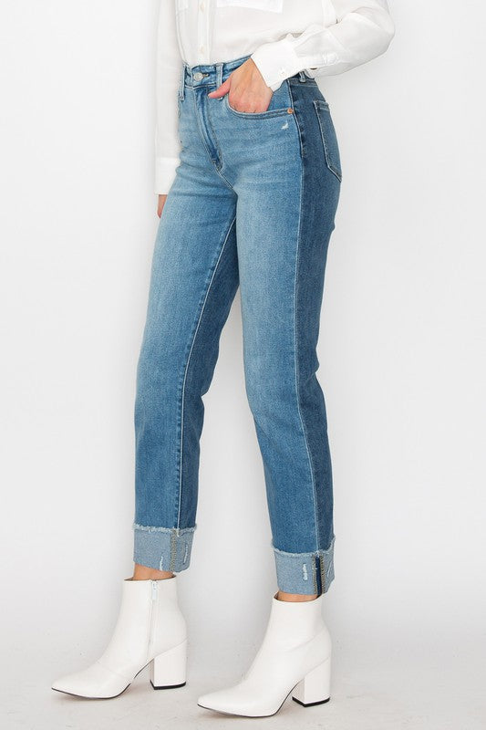 Alexandra Plus High Rise Straight Jeans