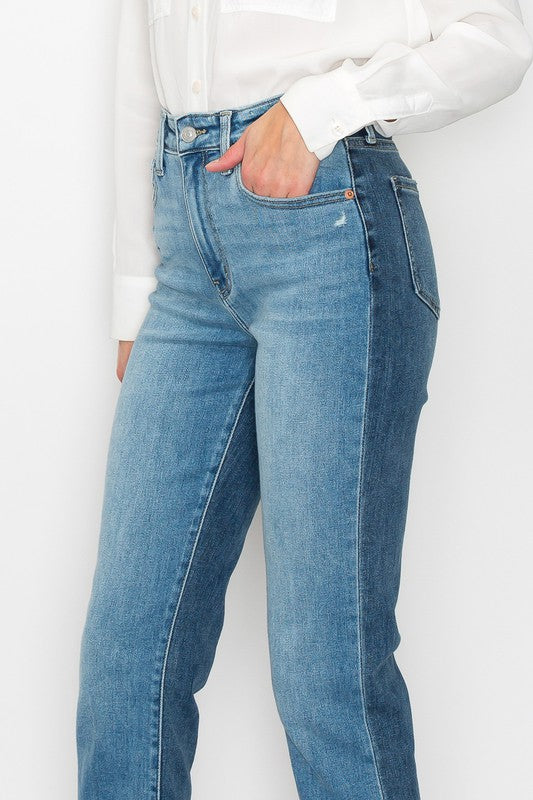Alexandra Plus High Rise Straight Jeans