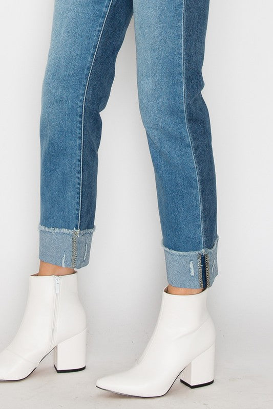 Alexandra Plus High Rise Straight Jeans
