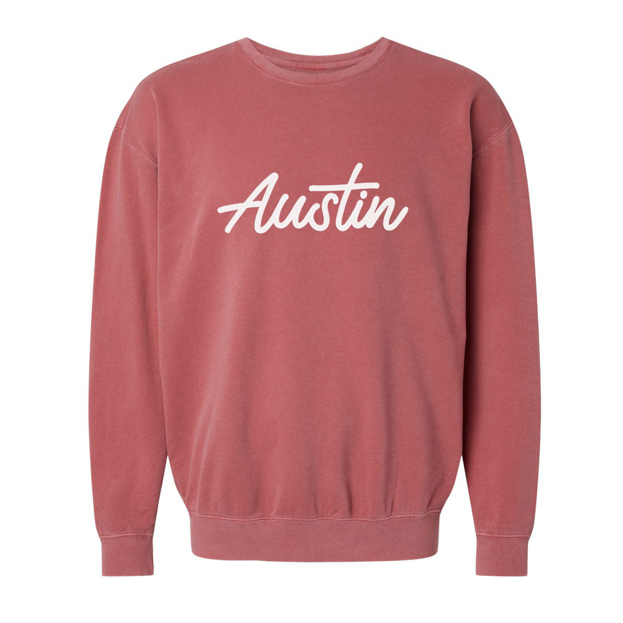 Austin Cursive Washed Sweatshirt