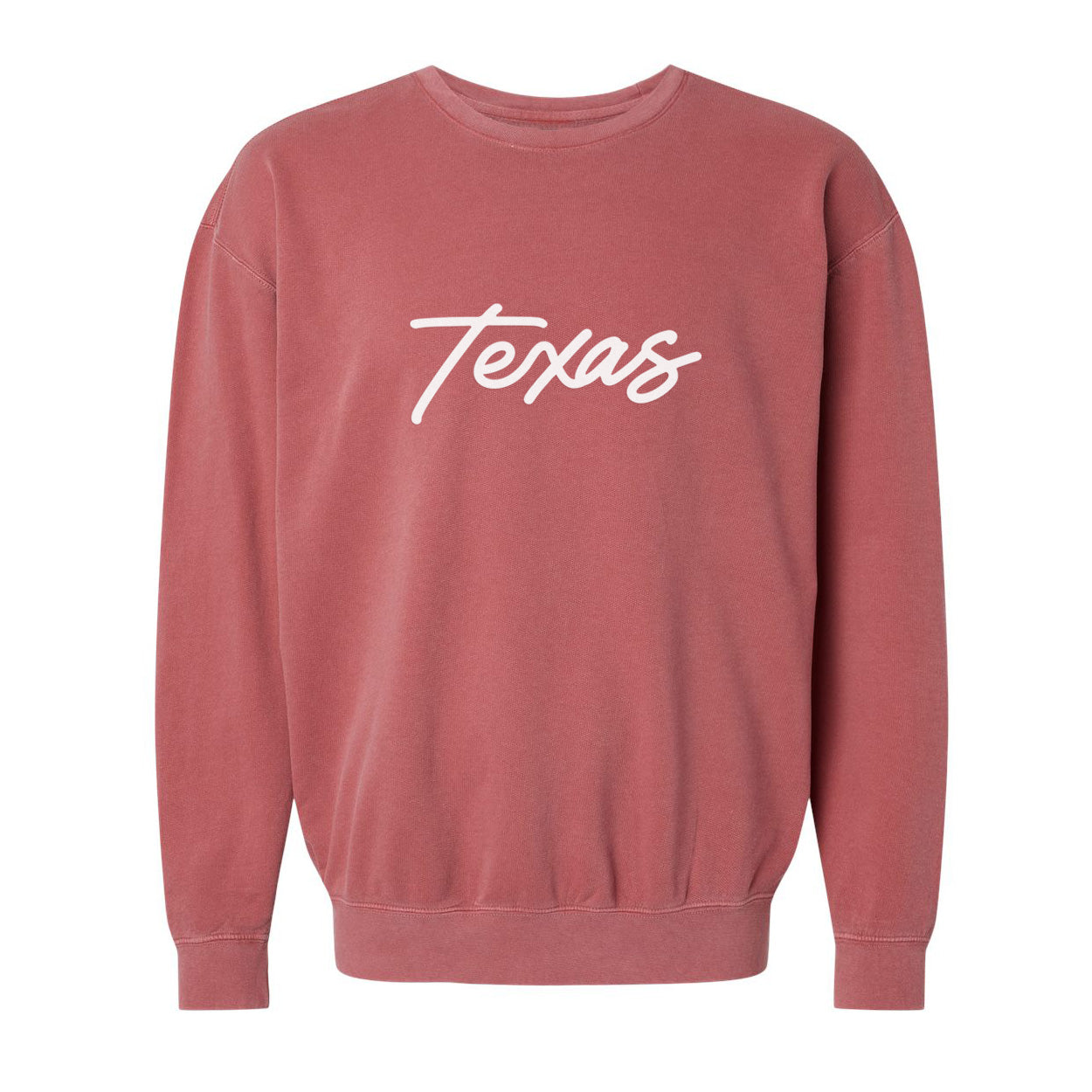 Texas Cursive Washed Sweatshirt