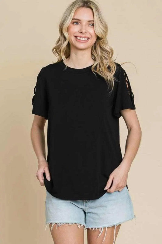 Trendsi usa - Culture Code crisscross tee, S-XL