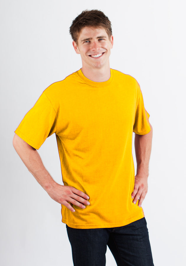 Custom Printed Men's Bamboo Viscose/Organic Cotton Short Sleeve T-Shirt