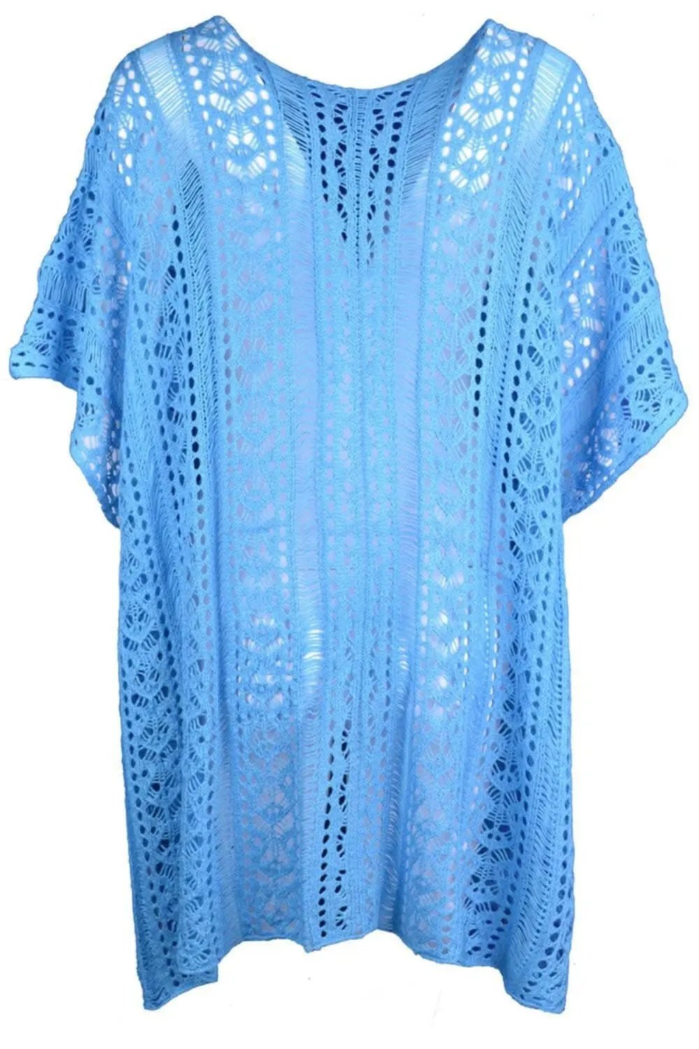 Swimwear Cover-up - Sheer V-Neck Tassels - Chic