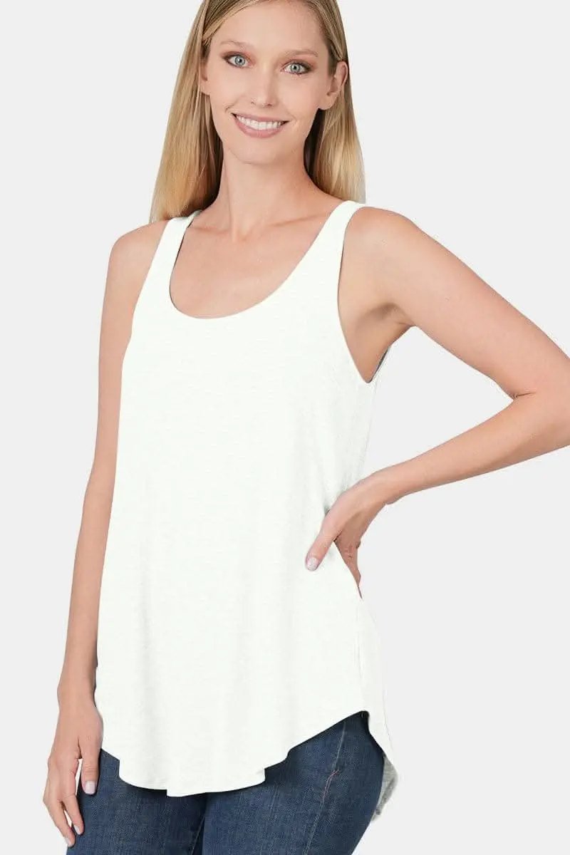 Tank Top - Curved Hem - Zenana Style