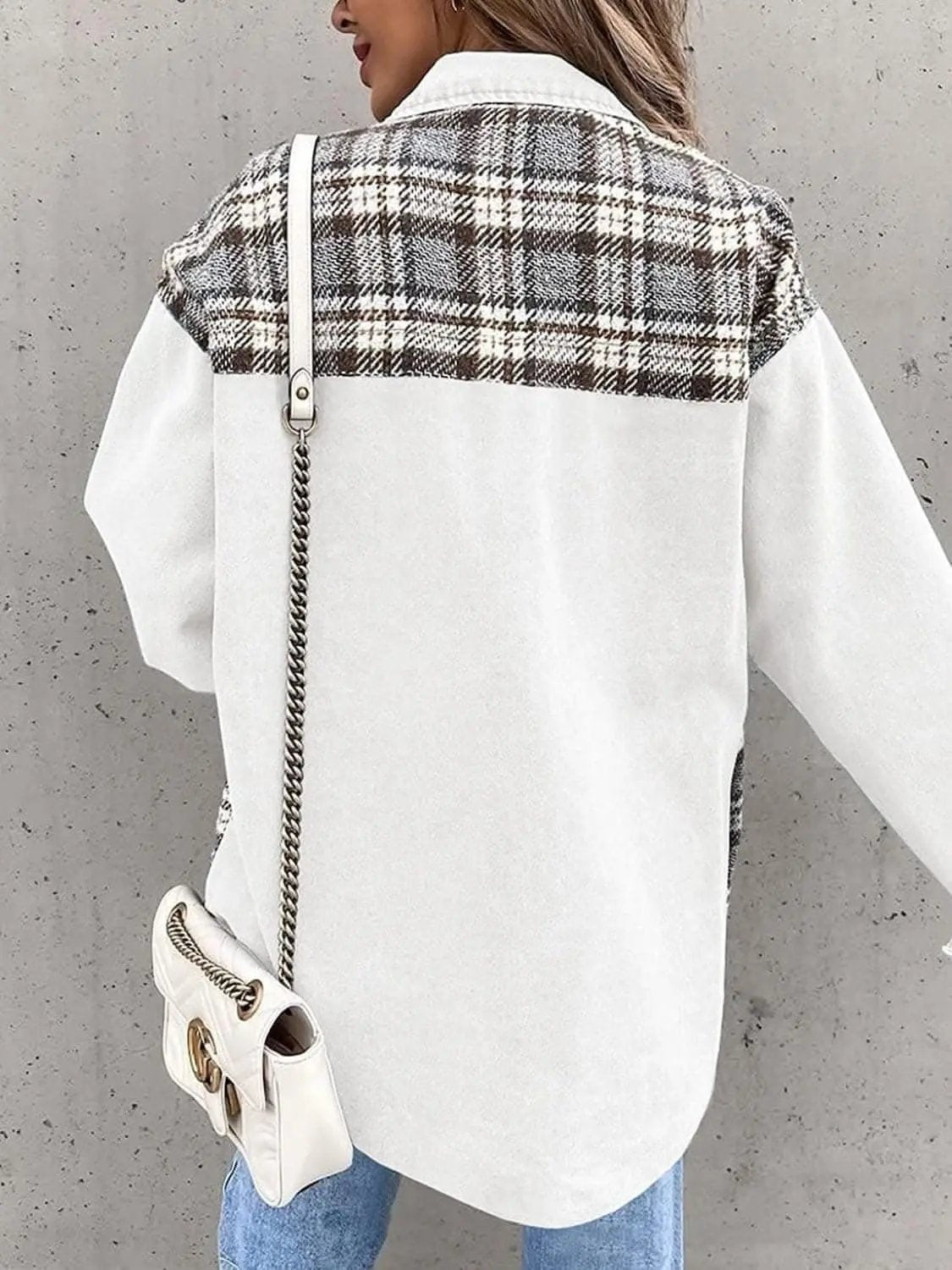 Jacket - Plaid Oversized - Cotton