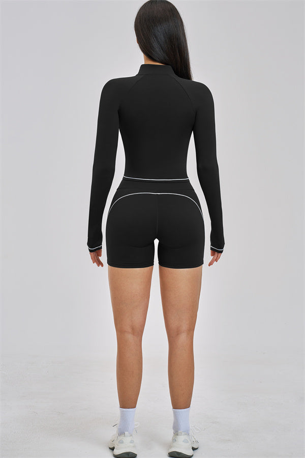 The Unbound Jacket Sports Bra Shorts 3-Piece Set