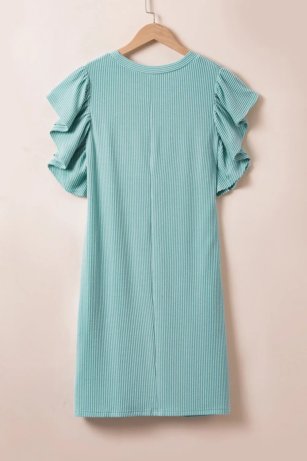 Dress - Ruffle Sleeve - H-Line Summer Casual