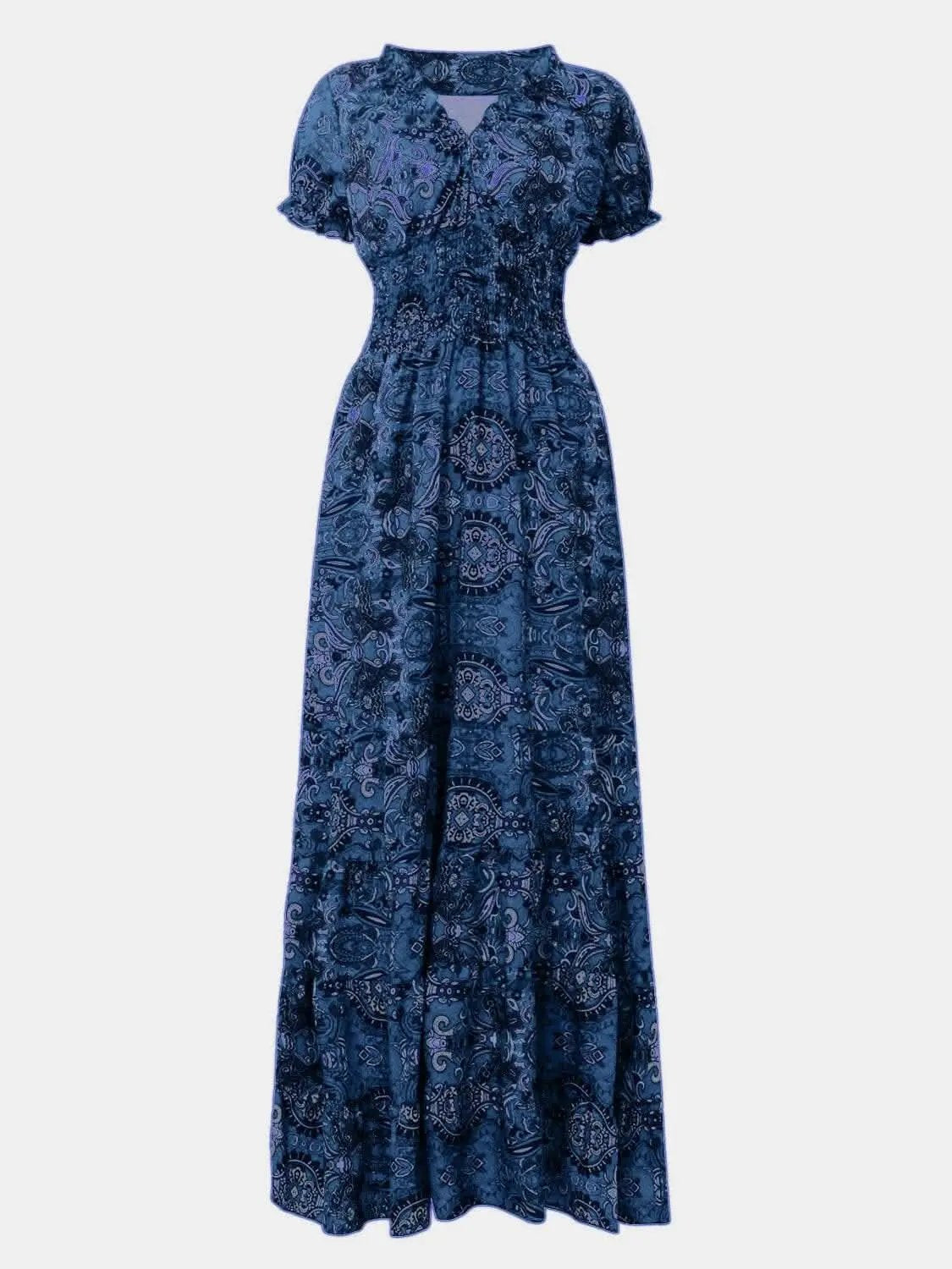 Trendsi Chic smocked v-neck dress