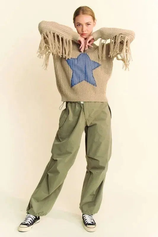 Trendsi Davi & Dani Baggy Pants Women's Casual Drawstring Trousers with Pockets