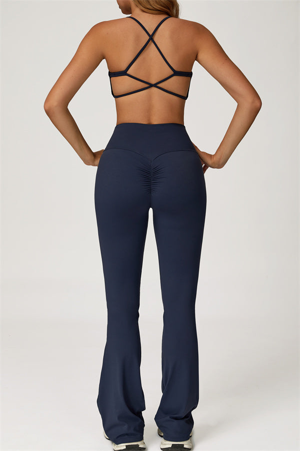 The Lily Sports Bra Flared Leggings 2-Piece Set