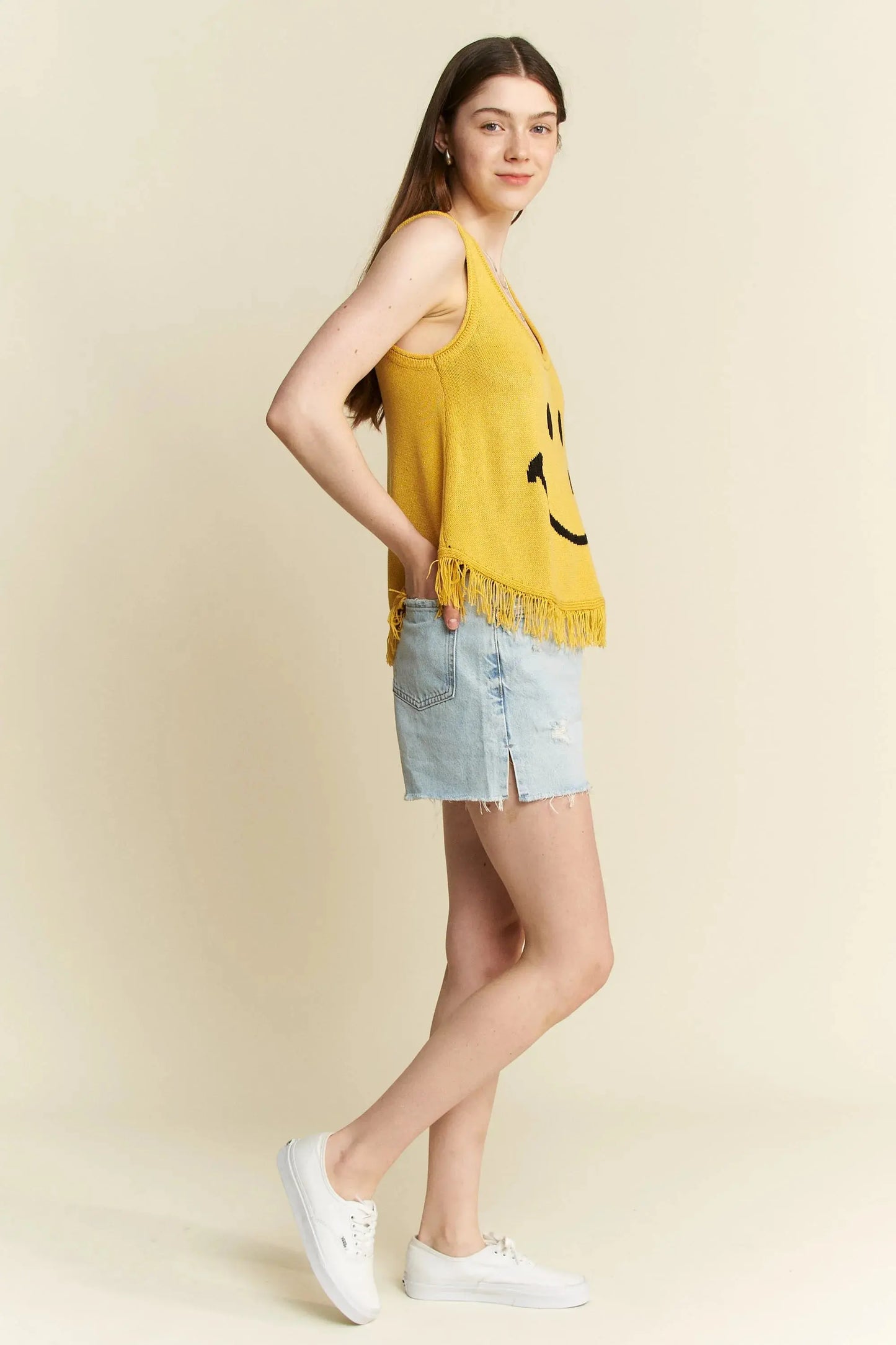 Tank Top - Fringe Plus Size - Trendy Comfy