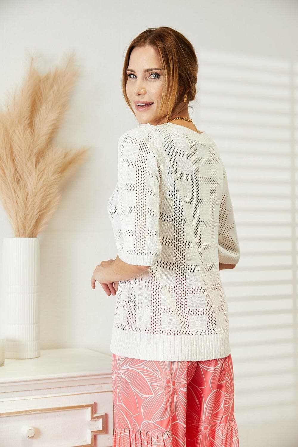 Trendsi TIKTOK - Chic ribbed knit top - round neck