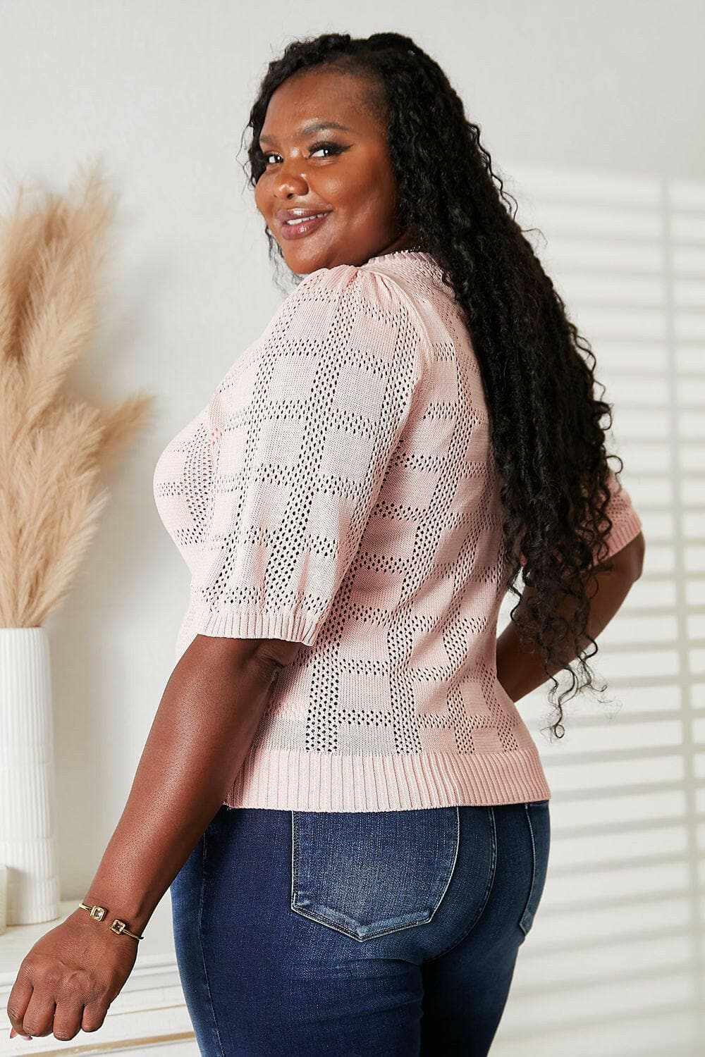 Trendsi TIKTOK - Chic ribbed knit top - round neck