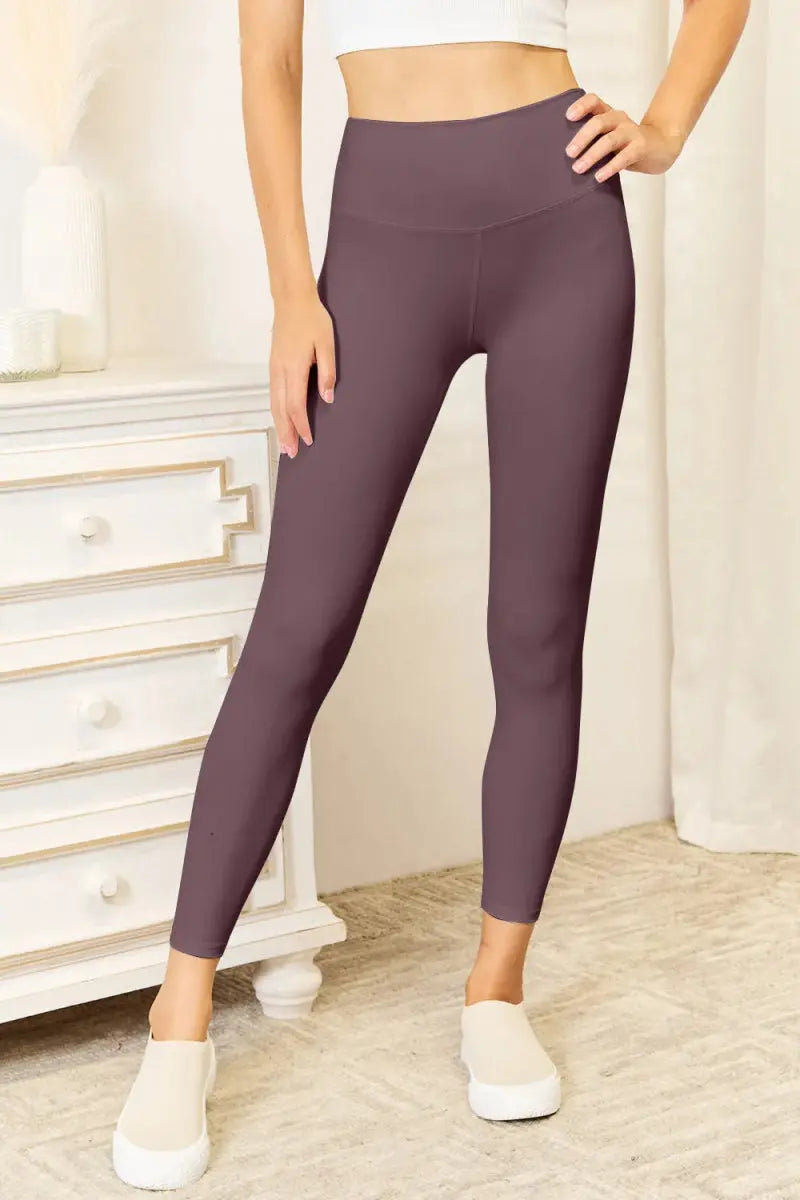 Trendsi Wide Waistband Leggings Women's Activewear Comfort & USA Shipped