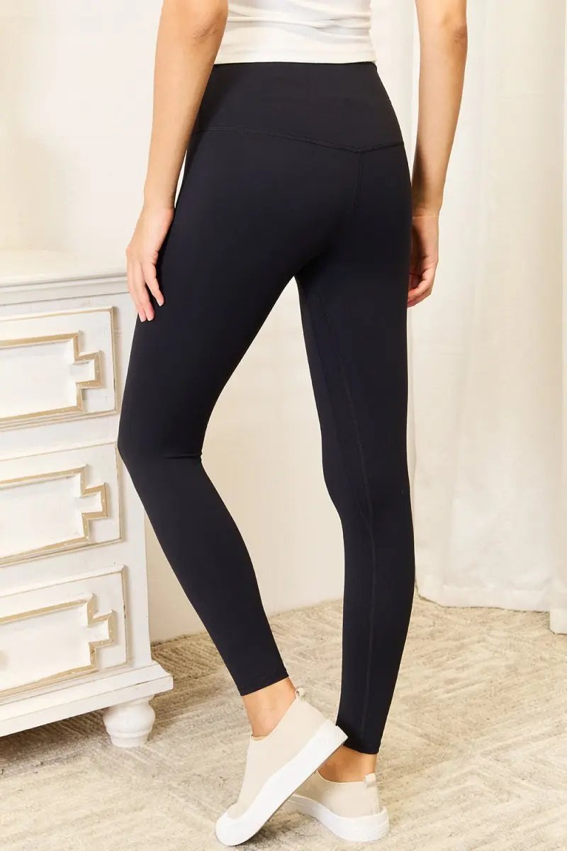 Trendsi Wide Waistband Leggings Women's Activewear Comfort & USA Shipped