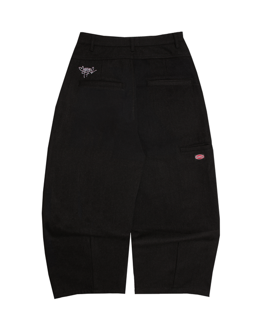 PLEATED TROUSER (BLACK)