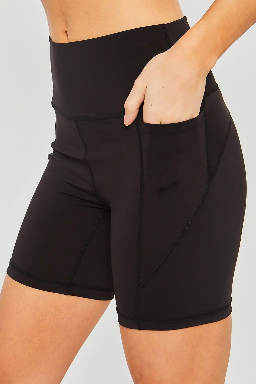 Trendsi Activewear - Love Tree high-waisted active shorts