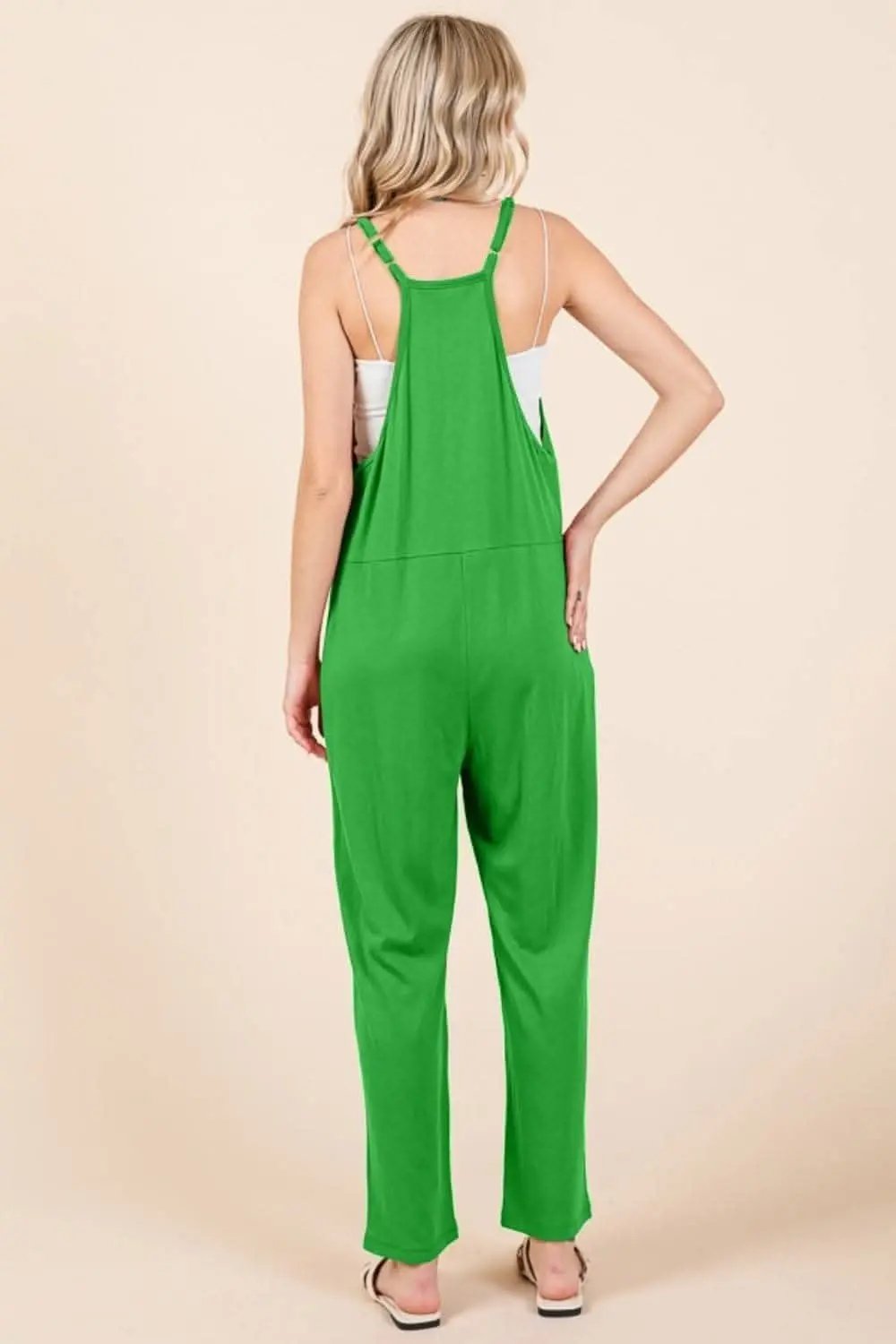 Trendsi Culture Code sleeveless jumpsuit with pockets