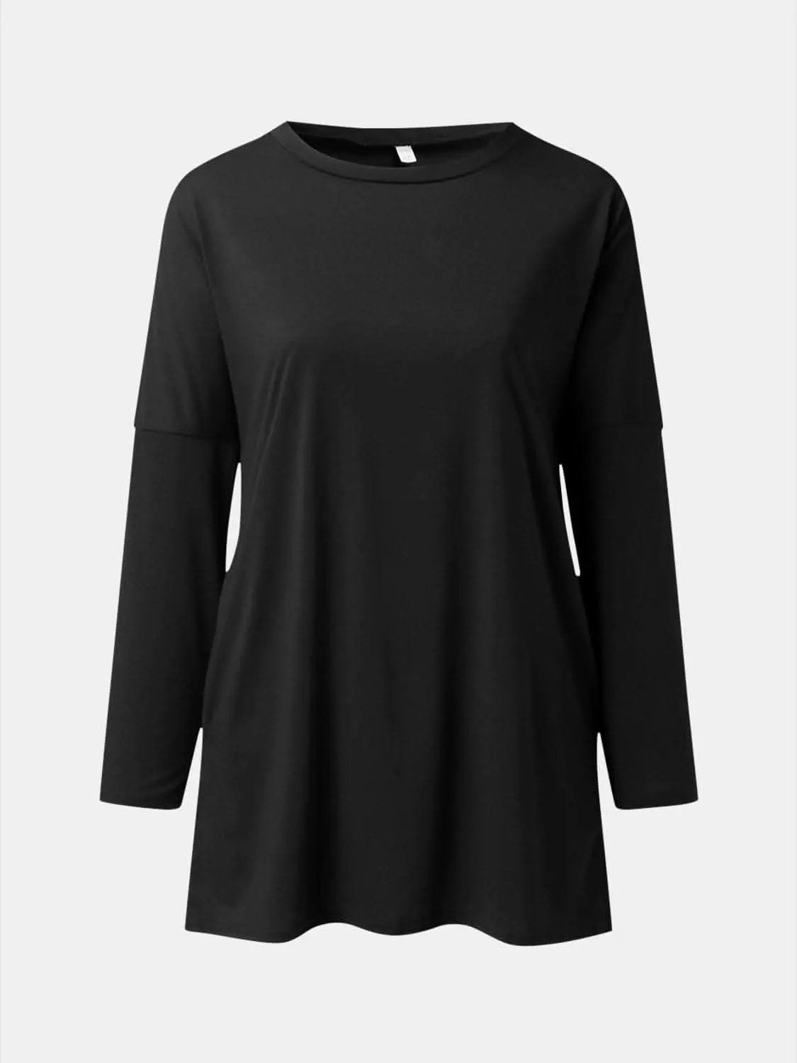 Trendsi Pocketed long sleeve tee - chic style