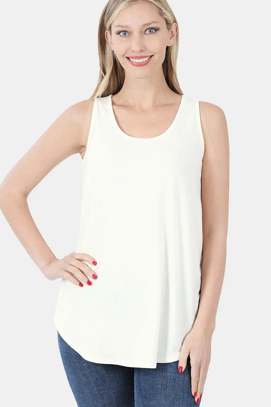 Tank Top - Curved Hem - Zenana Style