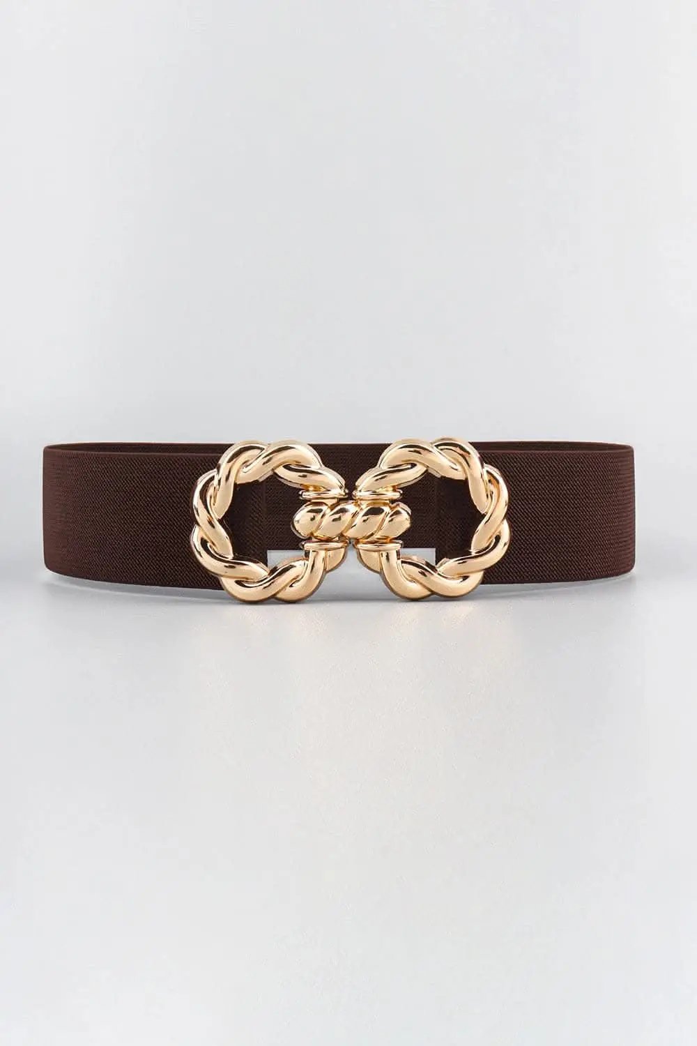 Trendsi Elastic belt with zinc alloy buckle