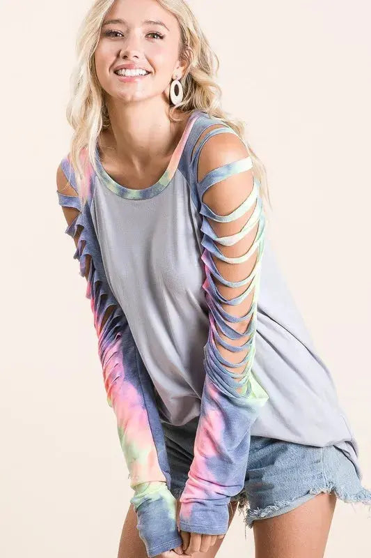 Women's Tee - Tie Dye Jersey Knit - Soft & Stylish