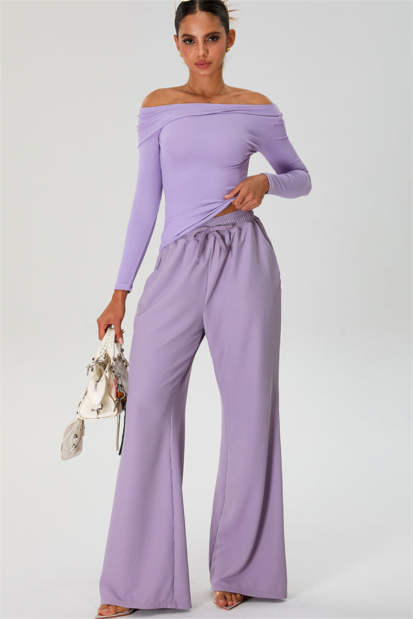 The Rush Off-shoulder T-shirt Sweatpants 2-Piece Set