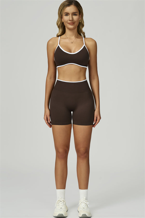The Prime Line Sports Bra Shorts 2-Piece Set