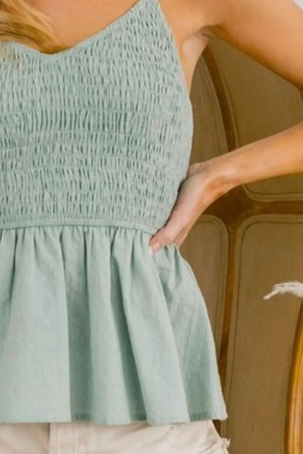 Tank Top - Eyelet Woven - Summer Style