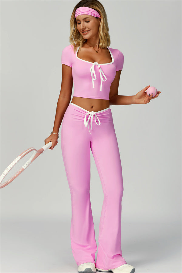 The Skyline Flared Tie Leggings