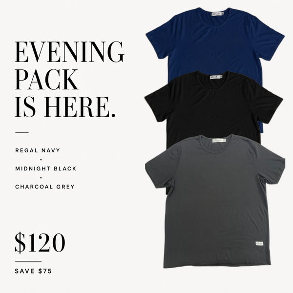Evening Pack Four Corners Organic Tees  - Three Pack (Save $75)