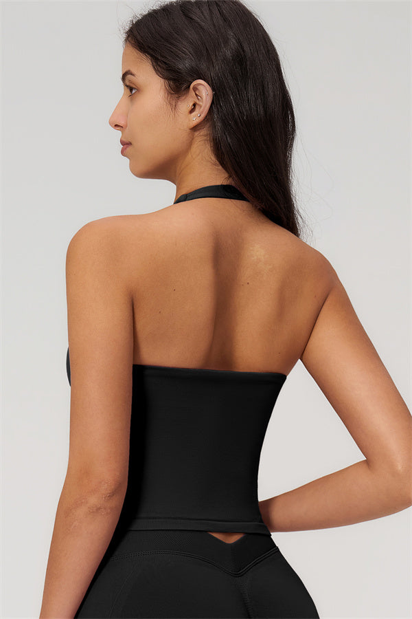 The Empower Halter Crop Top Shorts 2-Piece Set
