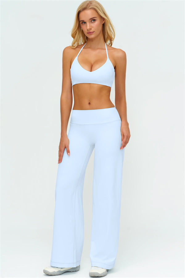 The Twirl Zip Jacket Sports Bra New Straight Leg Pants 3-Piece Set