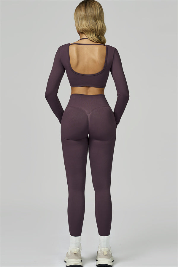 The Prime Long Sleeve Crop Top Leggings 2-Piece Set